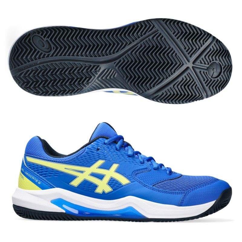 ASICS GEL DEDICATE 8 PADEL ILLUSION BLUE GLOW YELLOW - Excellent value for  money.