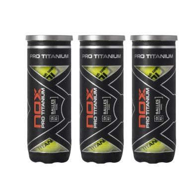 PACK 3 TUBES BALLES NOX PRO TITANIUM