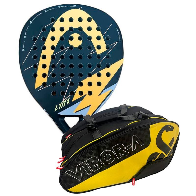 PACK HEAD LYNX + PALETERO VÍBORA BLACK MAMBA PRO AMARILLO