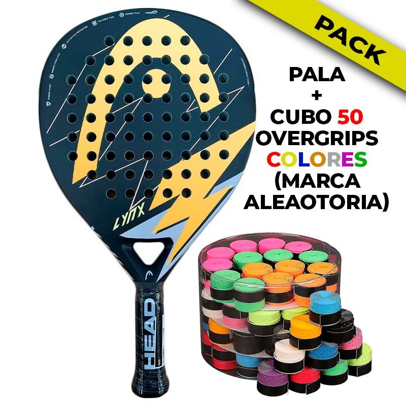 PACK HEAD LYNX + CUBO 50 OVERGRIPS PRIMERAS MARCAS PACK HEAD LYNX + CUBO 50 OVERGRIPS PRIMERAS MARCAS