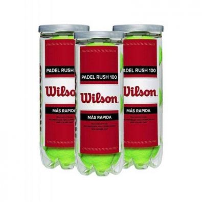 PACK DI 3 TUBI DI PALLINE WILSON RUSH