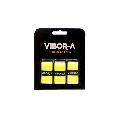 PACK 3 OVERGRIPS LISOS PRO VIBORA AMARILLO FLÚOR
