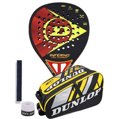 PACK DUNLOP INFERNO PRO CARBON 2021 + PALETERO DUNLOP PRO SERIES