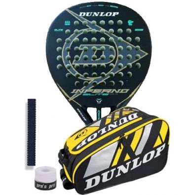 PACK DUNLOP INFERNO ELITE GOLD + PALETERO DUNLOP PRO SERIES